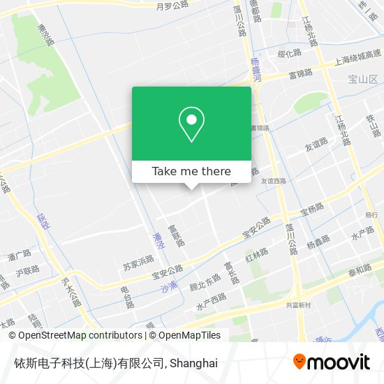 铱斯电子科技(上海)有限公司 map