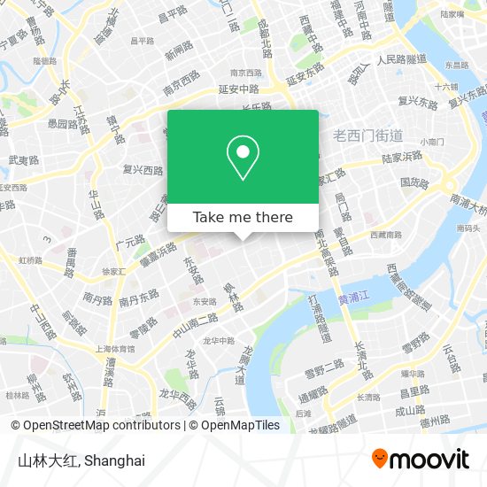 山林大红 map