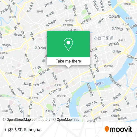 山林大红 map