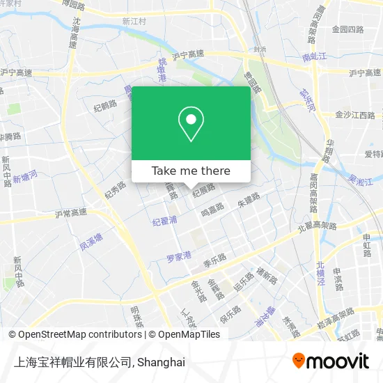 上海宝祥帽业有限公司 map