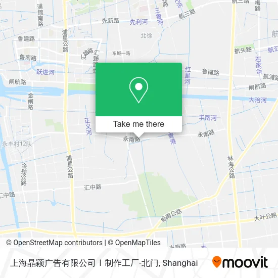 上海晶颖广告有限公司Ⅰ制作工厂-北门 map