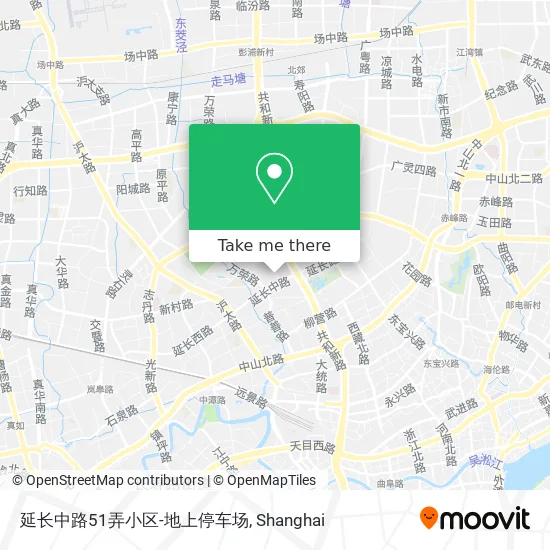 延长中路51弄小区-地上停车场 map