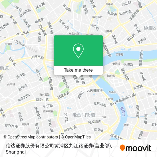 信达证券股份有限公司黄浦区九江路证券(营业部) map