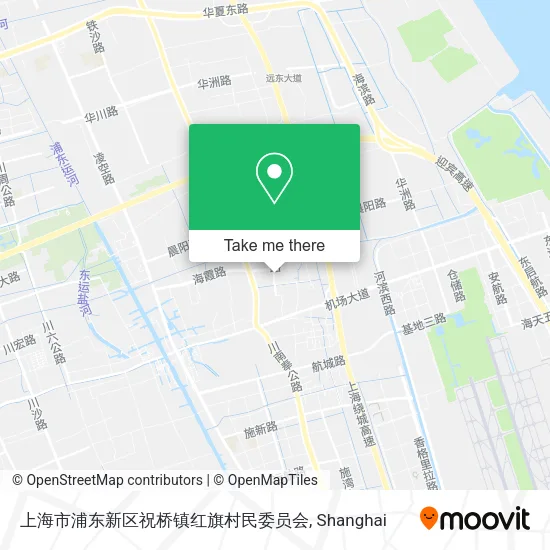 上海市浦东新区祝桥镇红旗村民委员会 map