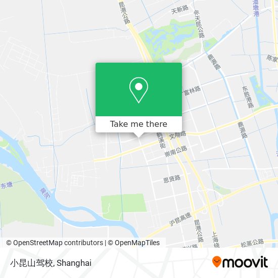 小昆山驾校 map