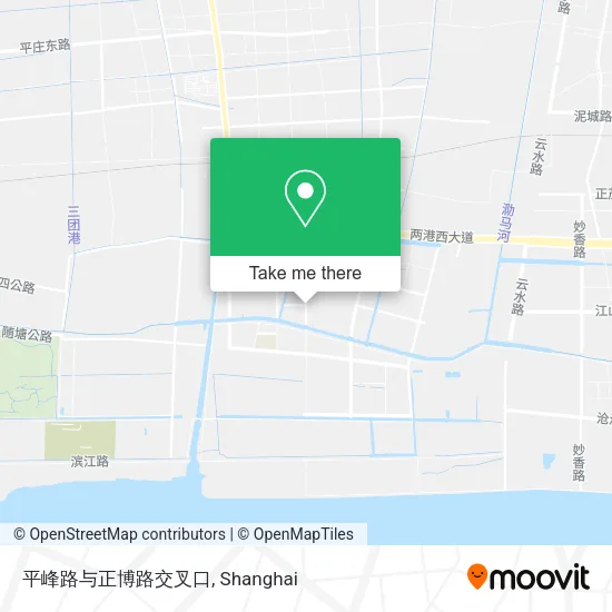 平峰路与正博路交叉口 map