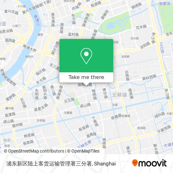 浦东新区陆上客货运输管理署三分署 map