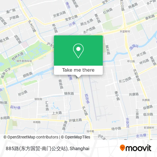885路(东方国贸-南门公交站) map