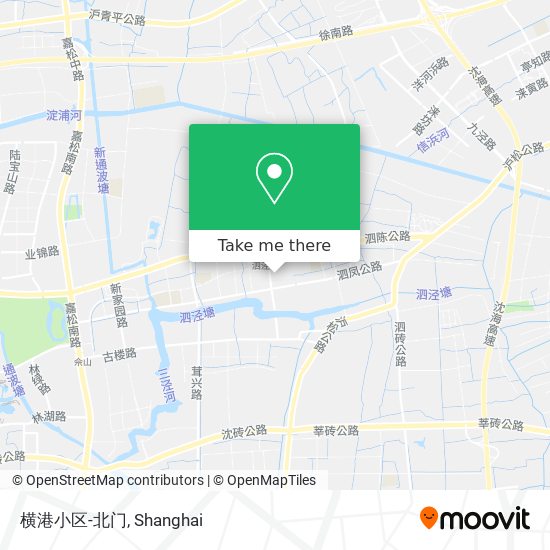 横港小区-北门 map