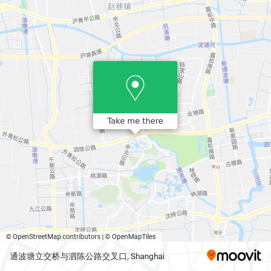 通波塘立交桥与泗陈公路交叉口 map