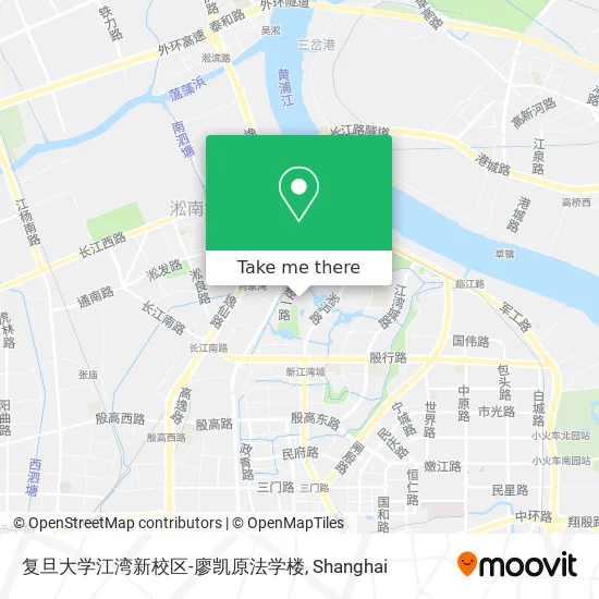复旦大学江湾新校区-廖凯原法学楼 map