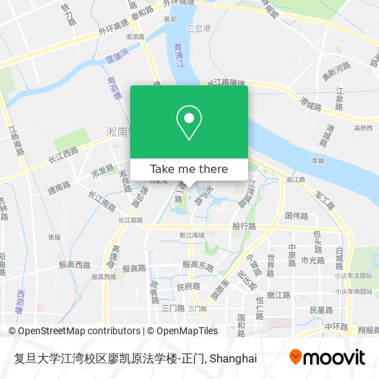 复旦大学江湾校区廖凯原法学楼-正门 map
