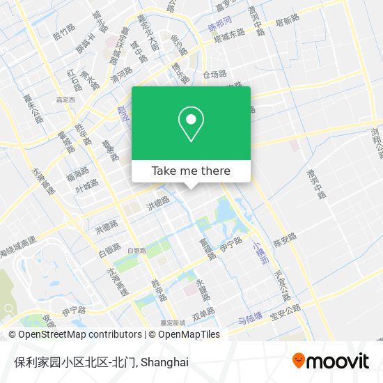 保利家园小区北区-北门 map