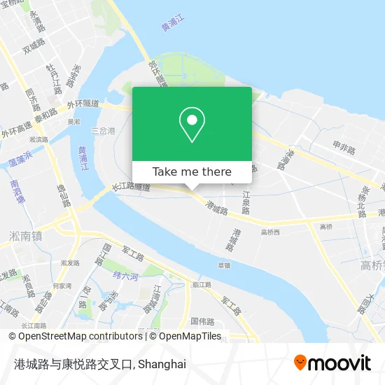 港城路与康悦路交叉口 map