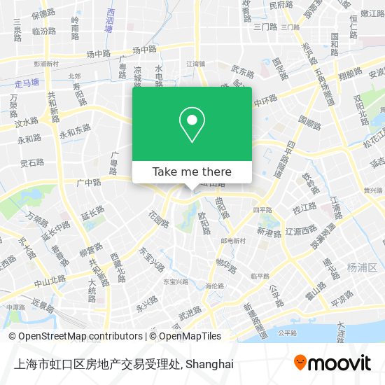 上海市虹口区房地产交易受理处 map