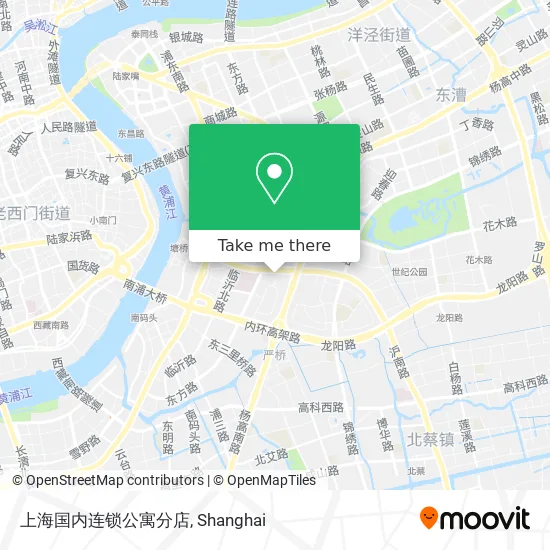 上海国内连锁公寓分店 map