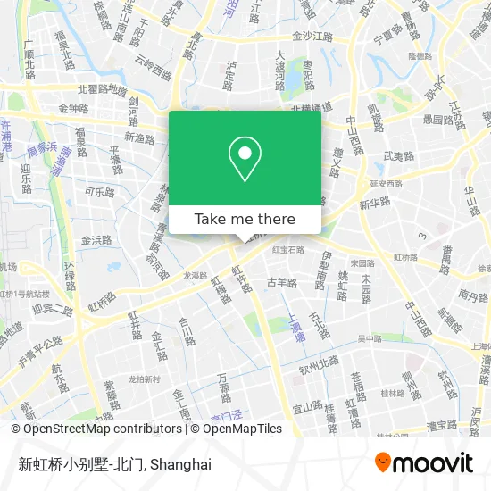 新虹桥小别墅-北门 map