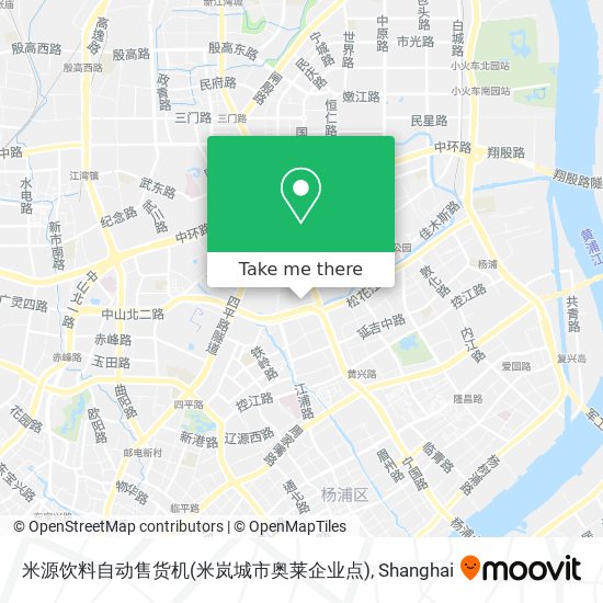 米源饮料自动售货机(米岚城市奥莱企业点) map