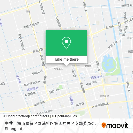 中共上海市奉贤区奉浦社区第四居民区支部委员会 map