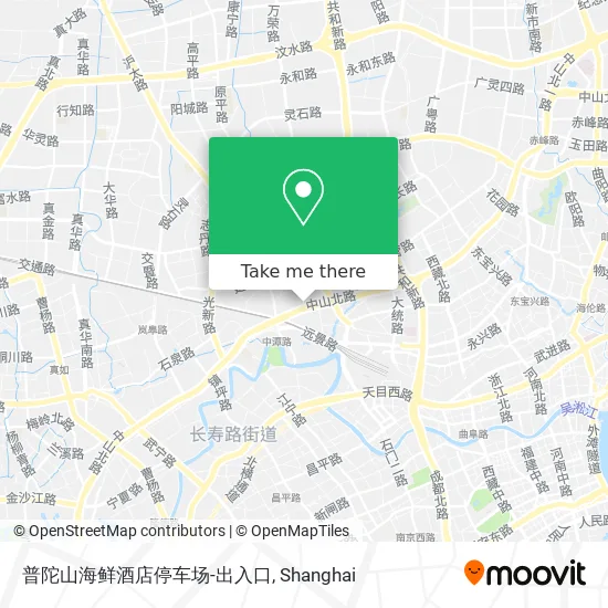 普陀山海鲜酒店停车场-出入口 map