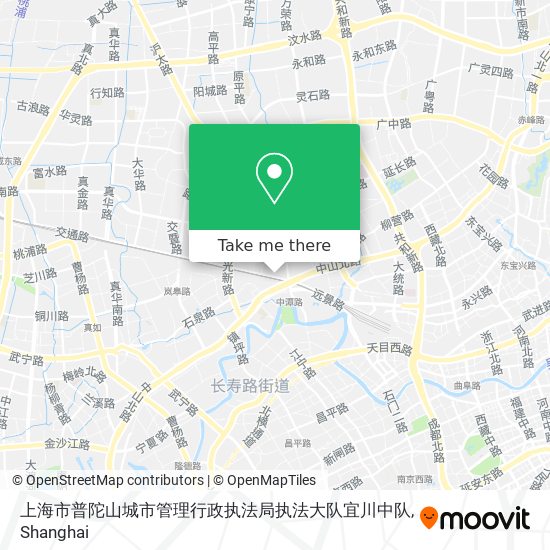上海市普陀山城市管理行政执法局执法大队宜川中队 map
