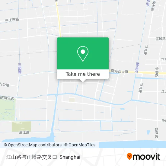 江山路与正博路交叉口 map