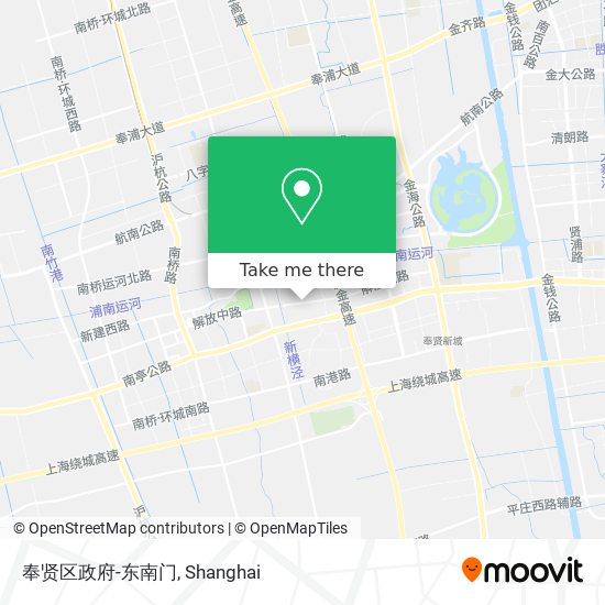 奉贤区政府-东南门 map