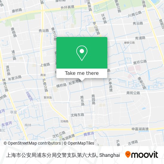 上海市公安局浦东分局交警支队第六大队 map
