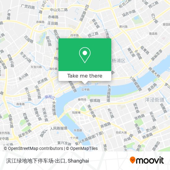 滨江绿地地下停车场-出口 map