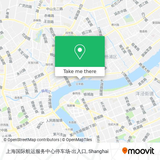 上海国际航运服务中心停车场-出入口 map
