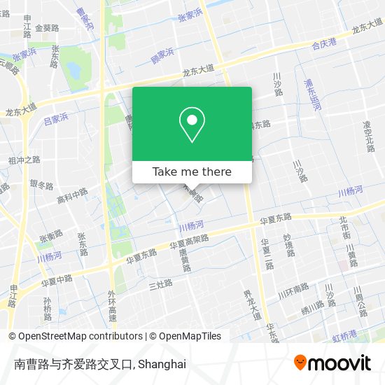 南曹路与齐爱路交叉口 map