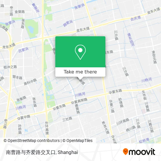 南曹路与齐爱路交叉口 map