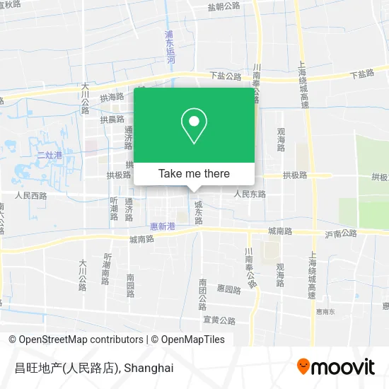昌旺地产(人民路店) map
