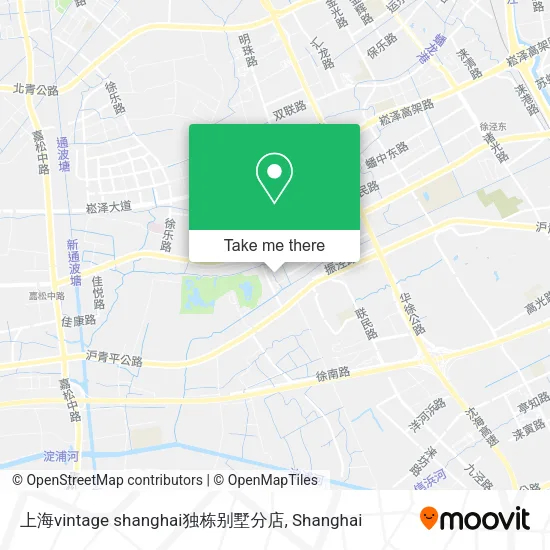 上海vintage shanghai独栋别墅分店 map