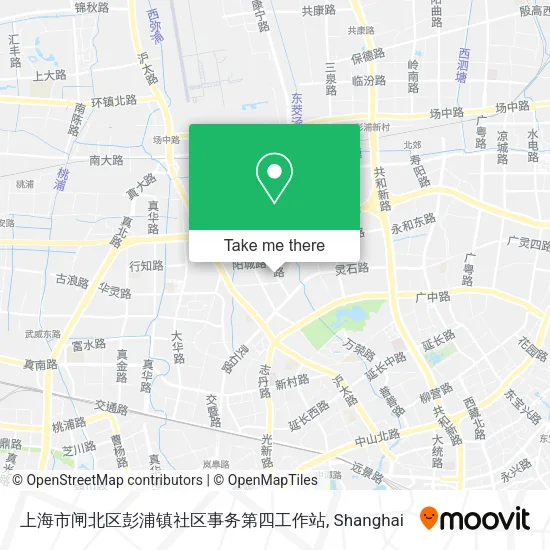 上海市闸北区彭浦镇社区事务第四工作站 map