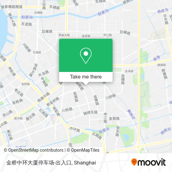 金桥中环大厦停车场-出入口 map