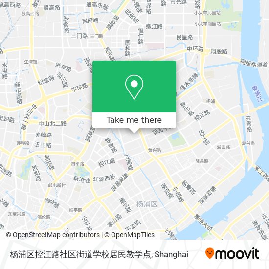 杨浦区控江路社区街道学校居民教学点 map