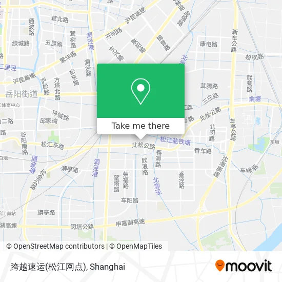 跨越速运(松江网点) map