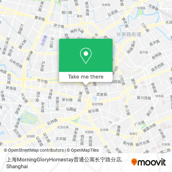 上海MorningGloryHomestay普通公寓长宁路分店 map