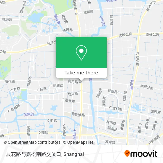 辰花路与嘉松南路交叉口 map