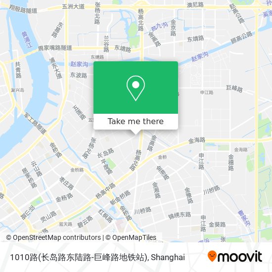 1010路(长岛路东陆路-巨峰路地铁站) map