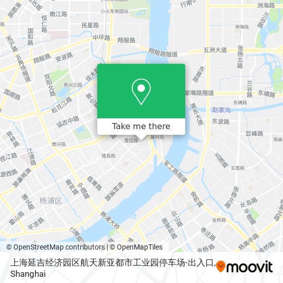 上海延吉经济园区航天新亚都市工业园停车场-出入口 map
