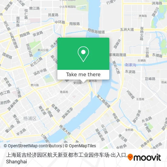 上海延吉经济园区航天新亚都市工业园停车场-出入口 map