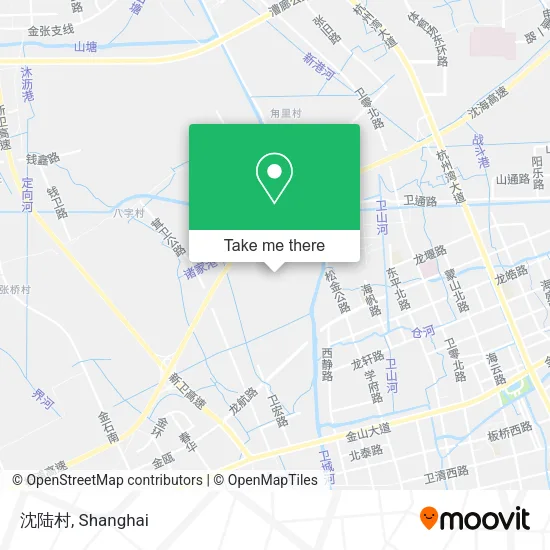 沈陆村 map