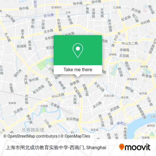 上海市闸北成功教育实验中学-西南门 map