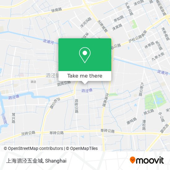 上海泗泾五金城 map