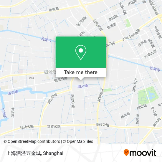 上海泗泾五金城 map