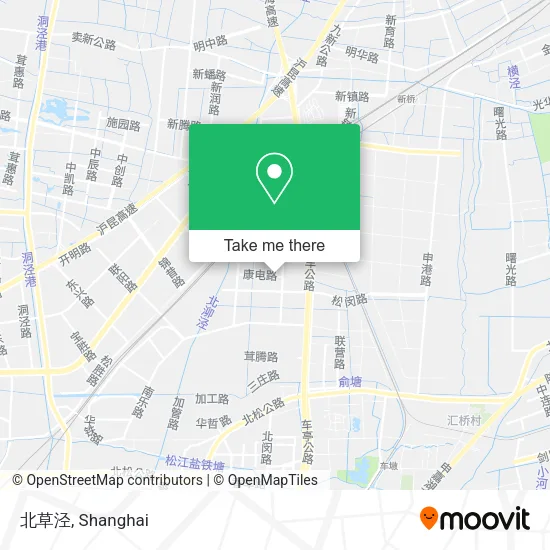 北草泾 map