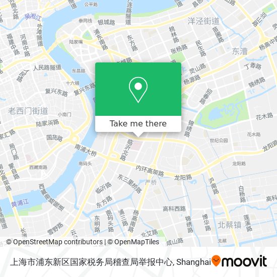上海市浦东新区国家税务局稽查局举报中心 map