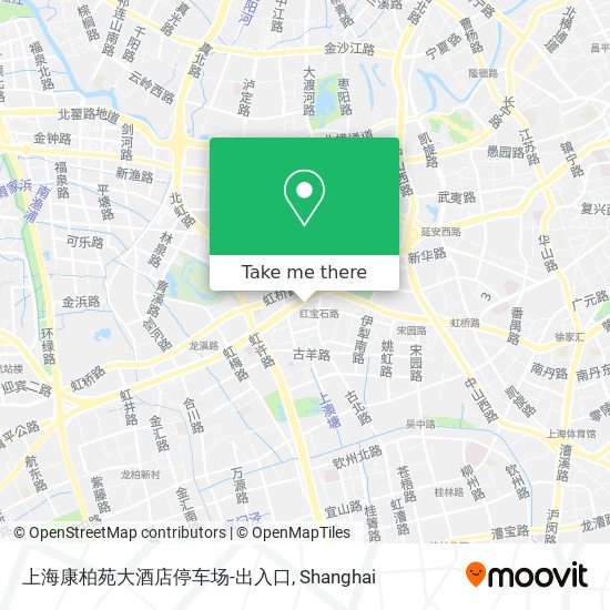 上海康柏苑大酒店停车场-出入口 map